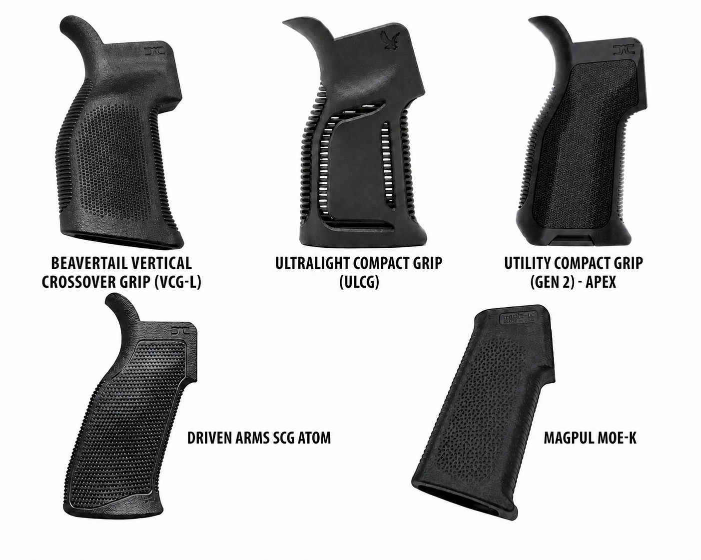 LS5 Complete Trigger Group Grip Options