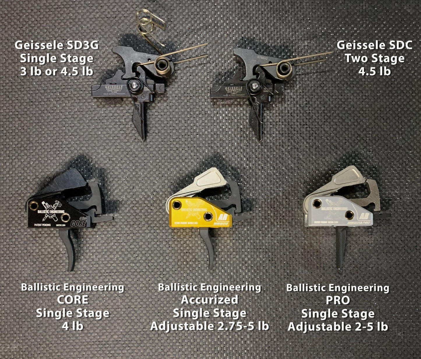 LS5 STG Swap Trigger Group Full-Size Semi-Shelf